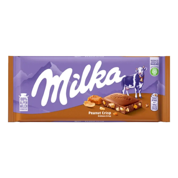 Milka Chocolate with Peanut Crispy Caramel