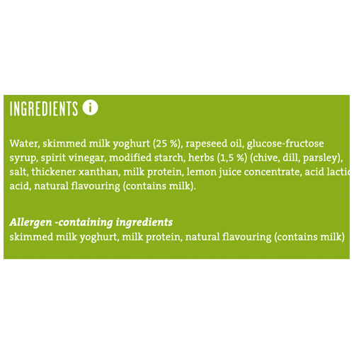 Kuehne Real Yogurt Salad Dressing with Garden Herbs - 8.45 oz.