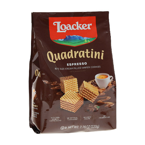 Loacker Quadratini Espresso Wafers
