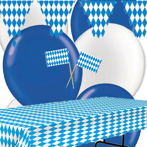 The Taste of Germany "Blue White" Bavarian Party Decoration Kit