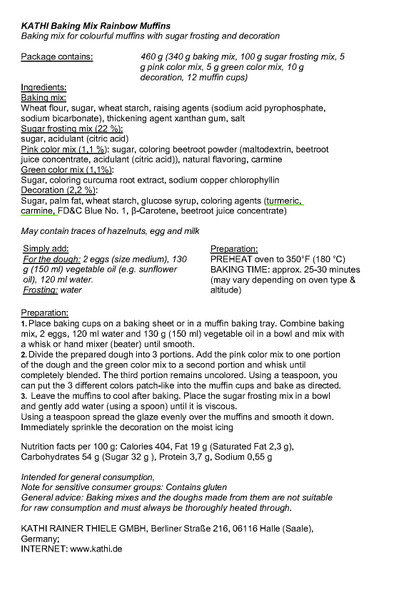 Kathi German "Parrot Muffin" Baking Mix, 16.2 oz