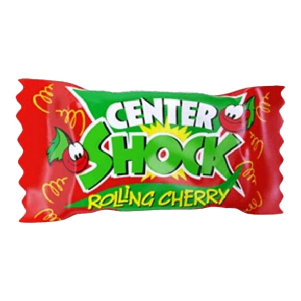 Center Shock "Rolling Cherry" Sour Chewing Gums, 10 pieces, 1oz