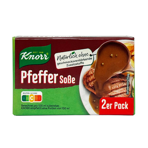 Knorr Pfeffer (Pepper) Sauce Cubes (2 per pack),  500ml