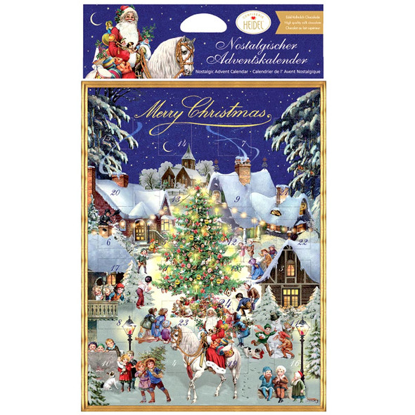 Heidel "Historic Christmas Market" Chocolate Advent Calendar, 2.6 oz