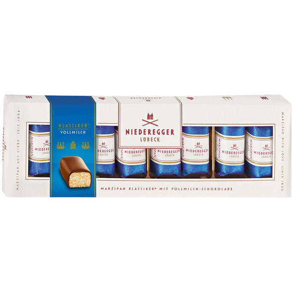 Niederegger "Classics" Milk Chocolate Marzipan Pralines in Gift Box, 8pc, 100g