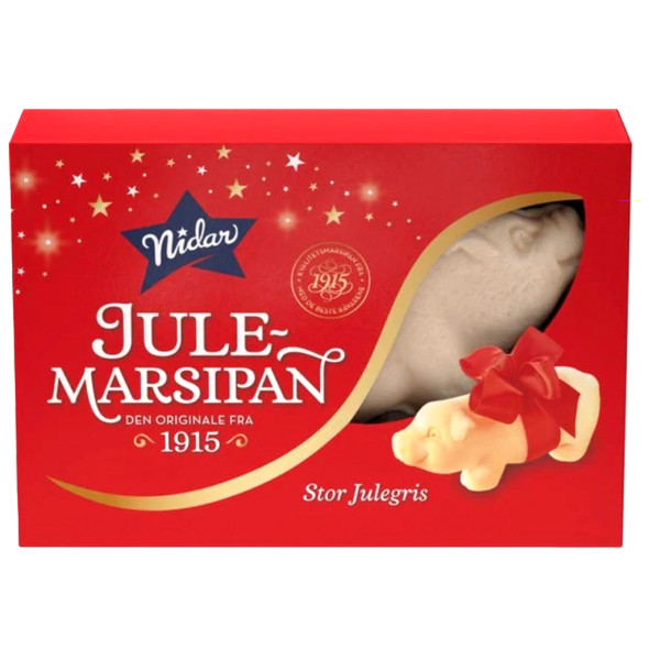 Nidar "Marsipangris" Large Norwegian Marzipan Pig in Gift Box, 200g