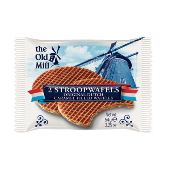 The Old Mill Stroopwafels in Flowpack