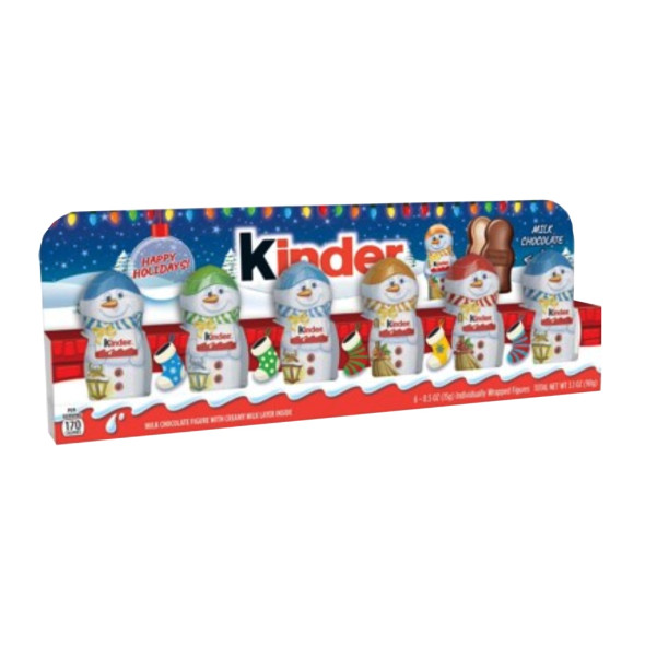 Kinder Milk Chocolate Snowmen