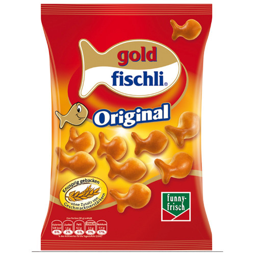 Funny Frisch "Gold Fischli" Oven Baked Savory Snacks, 150g