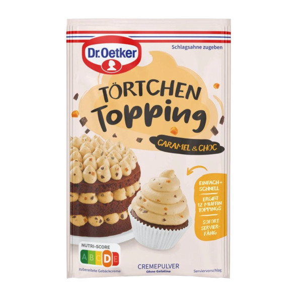 Dr. Oetker Cupcake Topping, Caramel & Brownie