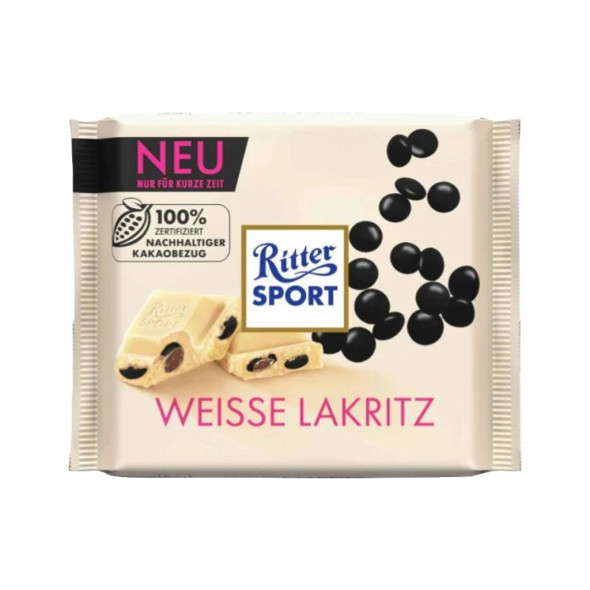 Ritter White Chocolate with Lakritz