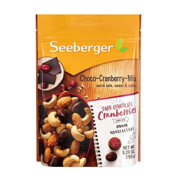 Seeberger Choco Cranberry & Nuts Snack Mix, 150g (5.3oz)
