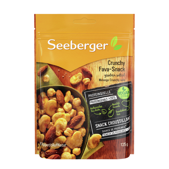Seeberger Crunchy Fava and Chickpeas Protein Snack Mix, 150g (5.3oz)