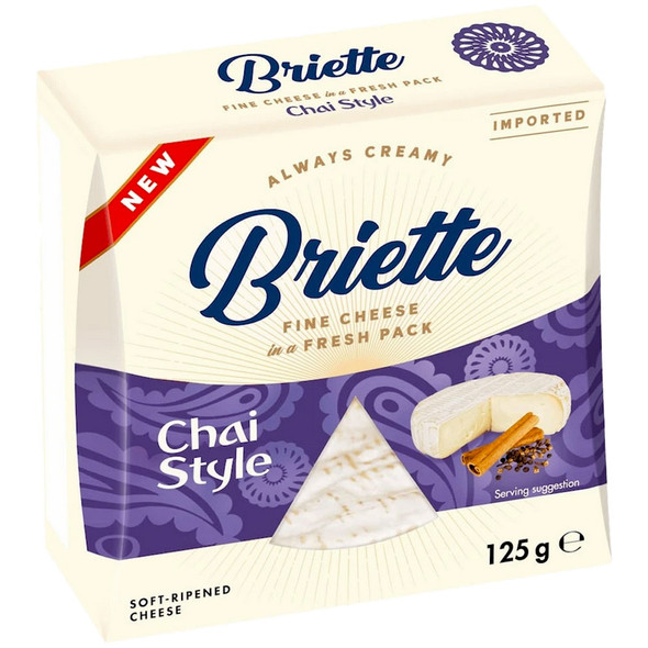 Briette "Chai-Style" Double Cream Bavarian Brie, 4.4 oz