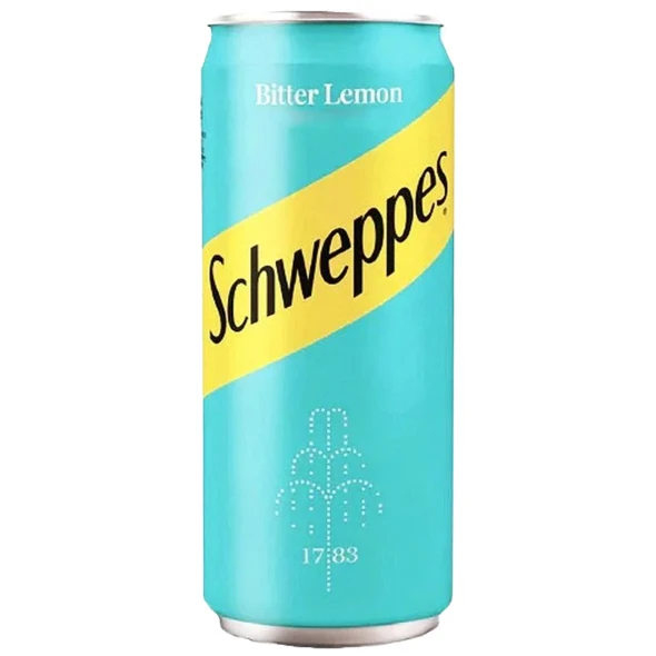Schweppes Bitter Lemon Soda in Can, 11.2 oz