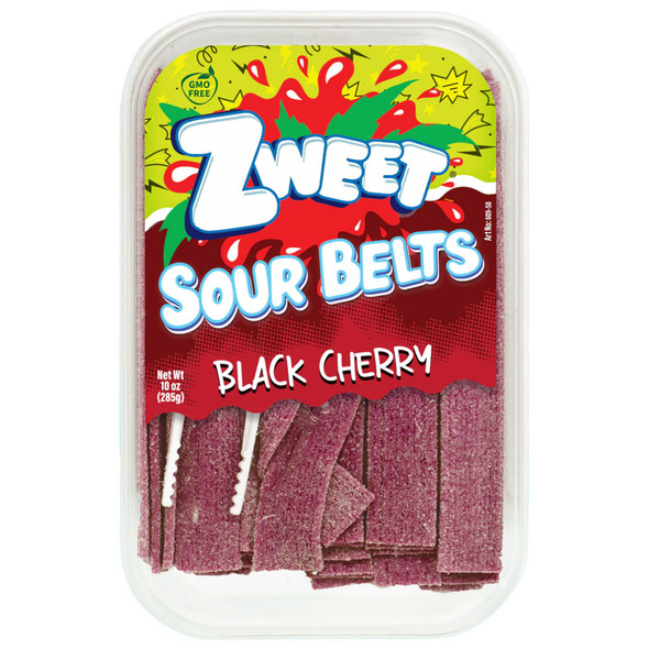 Zweet Black Cherry "Sour Belts" Fruit Strips