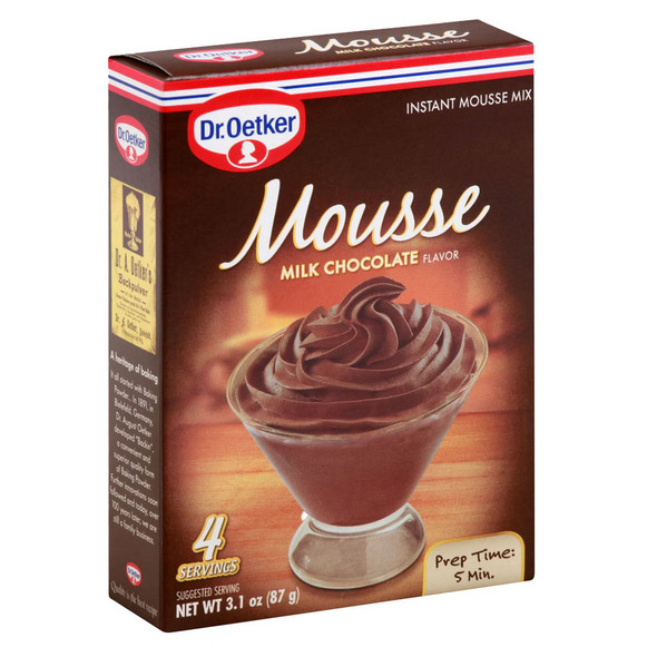 Dr. Oetker Milk Chocolate Mousse Dessert Mix, 3.1 oz.