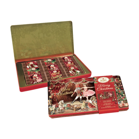 Heidel Christmas Fairy tale Milk Chocolate Deco Tin