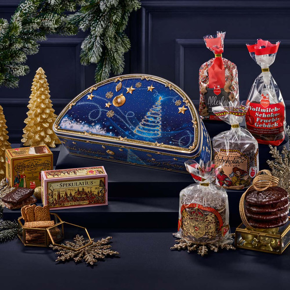 Lebkuchen Schmidt "Bogentruhe" Arched Chest, Assorted Lebkuchen