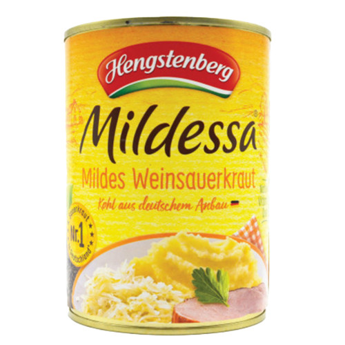 Hengstenberg Mildessa Bavarian Wine Sauerkraut in Tin - 19.4 oz.
