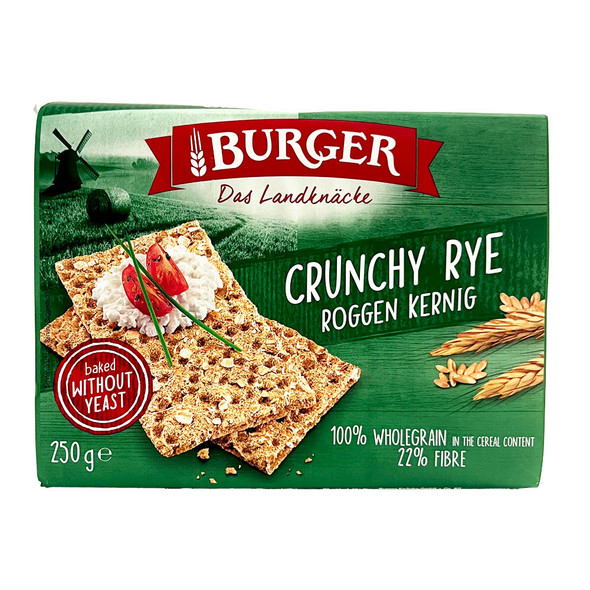 Burger Crispbread Crunchy Rye, 8.8 oz