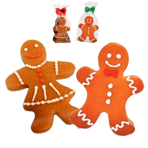Funsch Marzipan Gingerbread Man and Woman, 5 in.