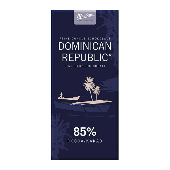 Meybona Dominican Republic "Hispaniola" Artisanal Chocolate Bar, 85% Cocoa,100g