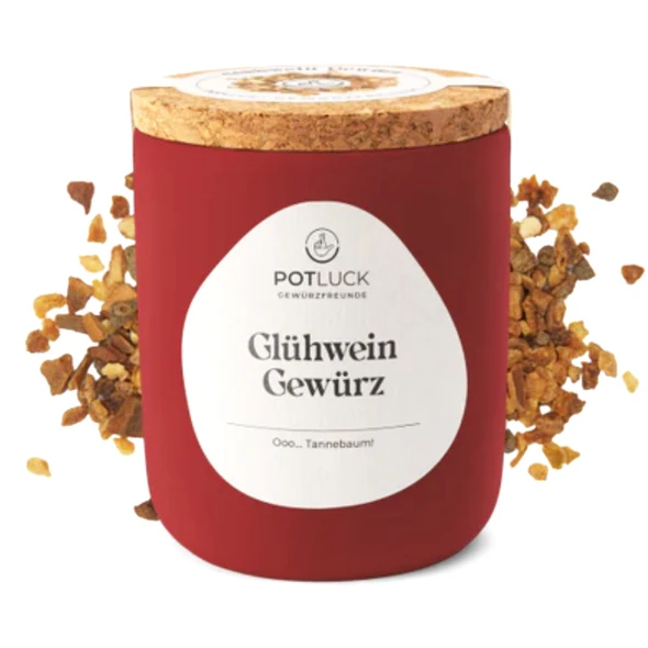 Potluck "Glühwein Gewürz" Mulled Wine Spices in Ceramic Jar, 65g