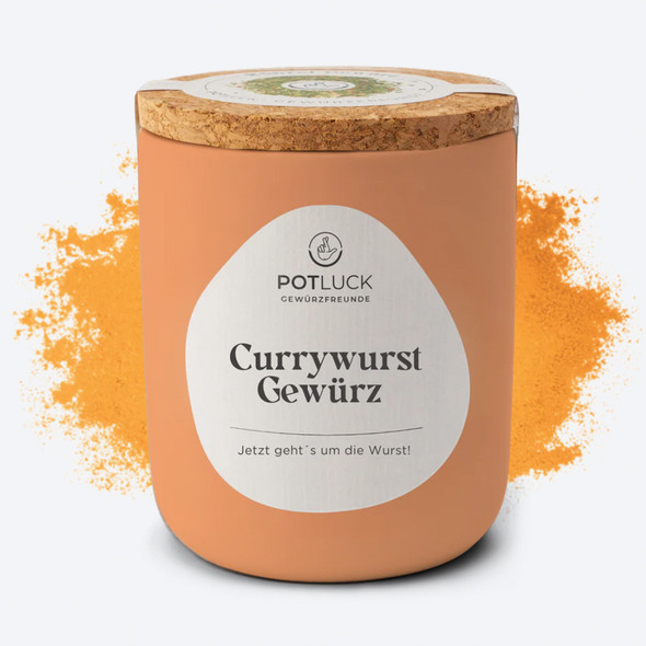 Potluck "Currywurst Spice" Seasoning Mix in Ceramic Jar, 60g