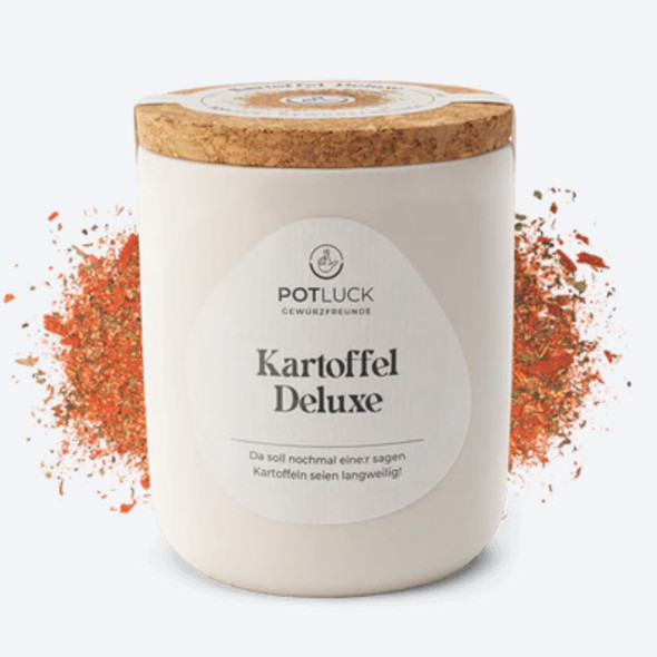 Potluck "Potato Deluxe" Seasoning Mix in Ceramic Jar, 60g