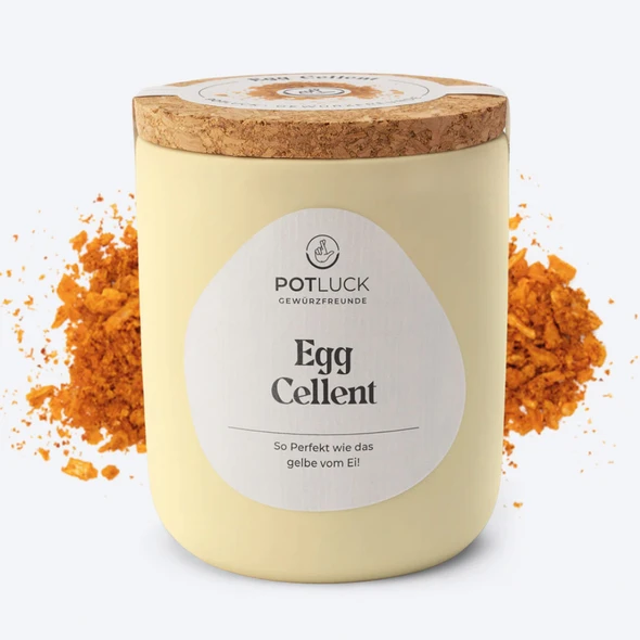 Potluck "Egg Cellent" Seasoning Mix for Egg Dishes  in Ceramic Jar, 60g