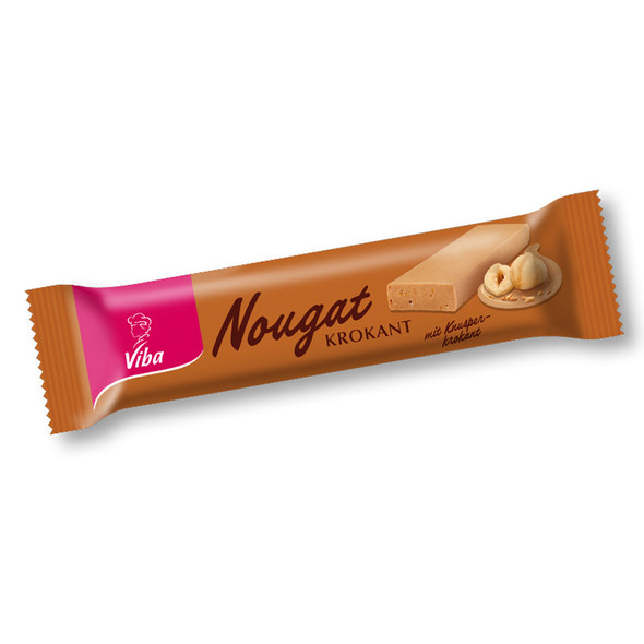 Viba "Nougat Krokant" Nougat Caramel Brittle Bar, 75g