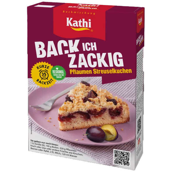 Kathi German Plum Crumble Cake Mix