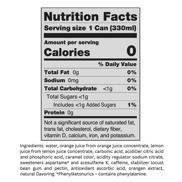 Paulaner "Sunset Zero" Calories-Free Orange-Cola Soda in Can, 11.2 oz - 4 pack