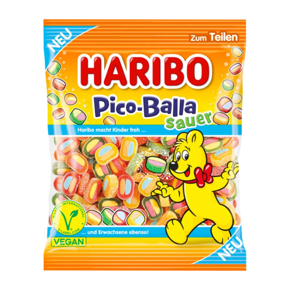 Haribo Pico-Balla Sour Mixed Gummy and Marshmallow