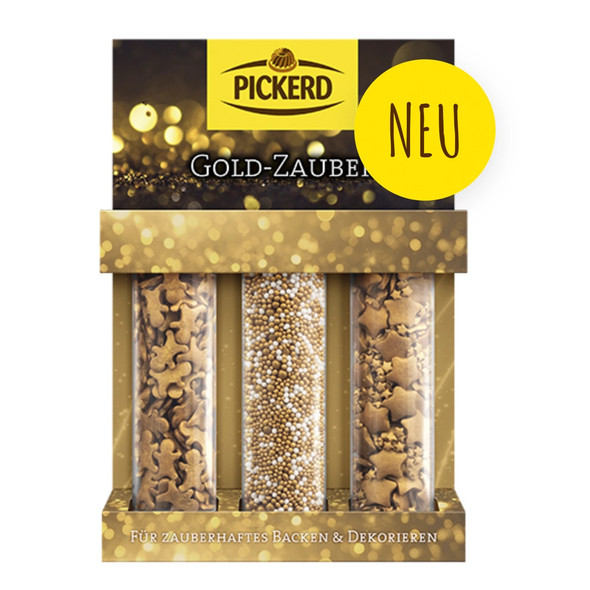 Pickerd "Gold Magic" Sugar Baking Decoration, 3 pack, 70g - DEAL