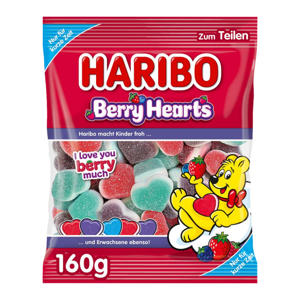 Haribo Berry Hearts Gummy Candy