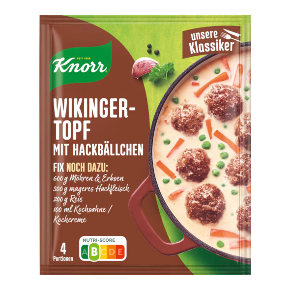 Knorr Fix Wikingertopf mit Hackballchen Soup Mix