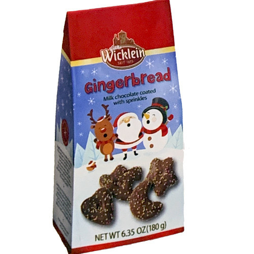 Wicklein "Nuernberger Allerlei" Milk Chocolate Gingerbreads with Sprinkles, in Bag 7 oz. - BB