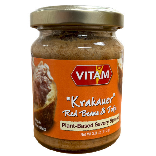 Vitam "Krakauer " Organic Red Beans, Tofu Green Spelt Savory Spread, 4.2 oz - DEAL