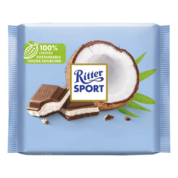 Ritter Sport Milk Chocolate with Coconut Creme Filling