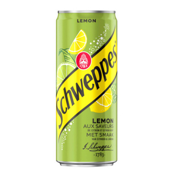 Schweppes Lemon Soda in Can, 11.2 oz -BB