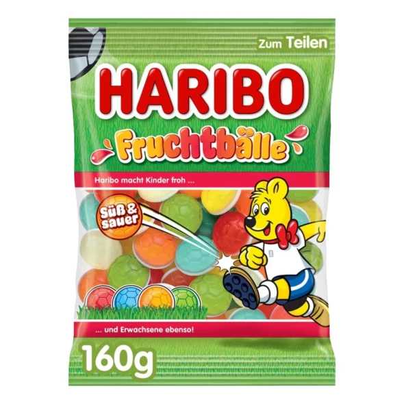 Haribo Fruchtballe Gummy and Marshmallow Candy