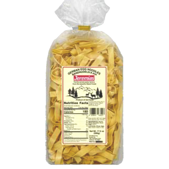 Jeremias German Egg "Bandnudeln" Broad Noodles 8mm, 500g