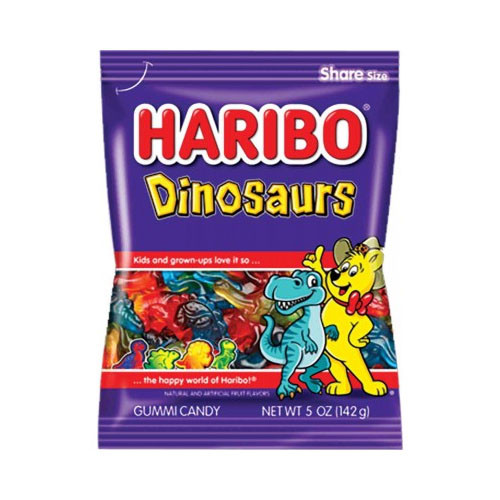 Haribo Dinosaurs Gummies in Bag