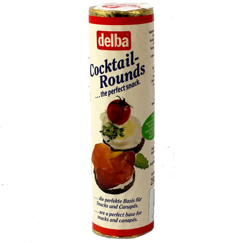 Delba Whole Grain Bread Cocktail Rounds, 8 oz.