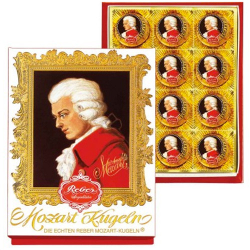 Reber Mozart Kugel Medium Size 12 pc. Portrait Box