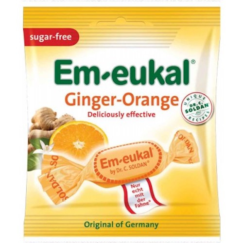 Dr. Soldan Sugar Free Ginger Orange Lozenges in Bag