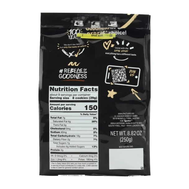 Loacker Quadratini Dark Chocolate Wafer Cubes, 8.8 oz.