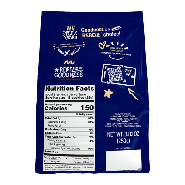 Loacker Milk Chocolate Wafer Cubes, 8.8 oz.